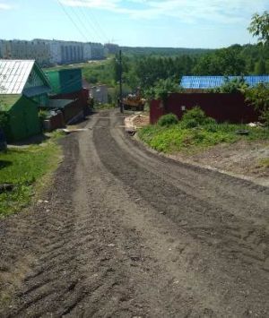 Ремонт дорог частного сектора с использованием асфальтовой крошки ведется в Московском районе Чебоксар