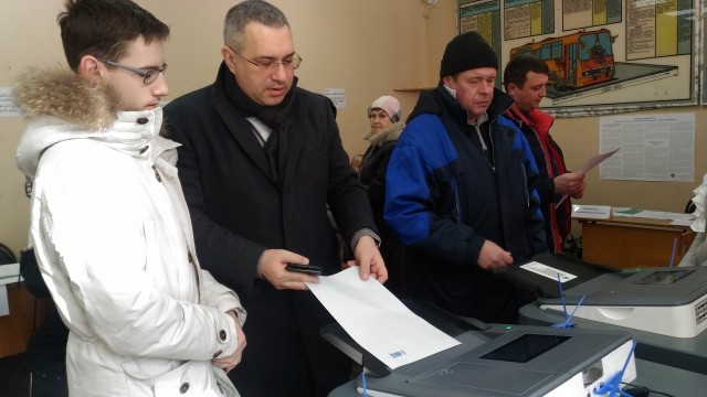 Дмитрий Барыкин проголосовал на выборах президента РФ
