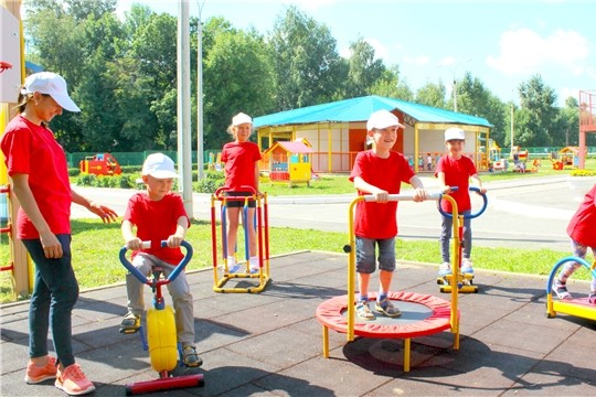Детские сады Чебоксар оборудованы современными малогабаритными тренажёрами