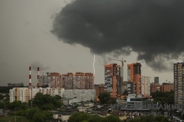 Грозы с сильным ветром прогнозируются в Нижегородской области в ближайшие часы