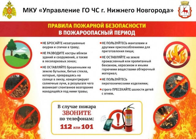 Особый противопожарный режим вводится в Нижнем Новгороде с 26 апреля