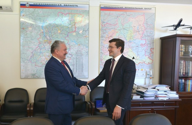 Глеб Никитин провёл рабочую встречу с Сергеем Бабуриным по поводу празднования Дня народного единства в 2019 году