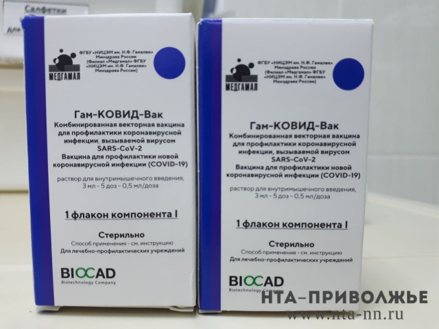 Партию в 3,2 тыс. доз вакцины "Спутник Лайт" закупили для Нижегородской области