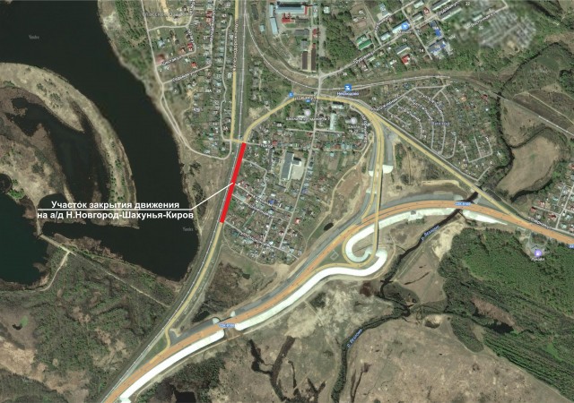 Схема движения на Бору Нижегородской области изменится с 15 марта в связи со строительством трассы на участке Неклюдово - Золотово