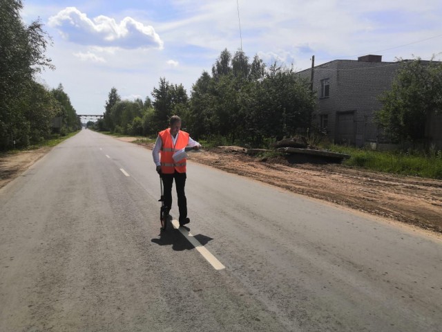 Участок дороги Вознесенское-Куриха-Сарма в Нижегородской области отремонтировали в рамках нацпроекта БКАД