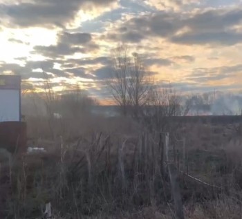 Огонь с сухой травы угрожал перекинуться на автосервис в Мордовии