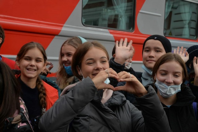 Самые талантливые школьники страны приехали в Нижний Новгород на поезде "Большая перемена" 