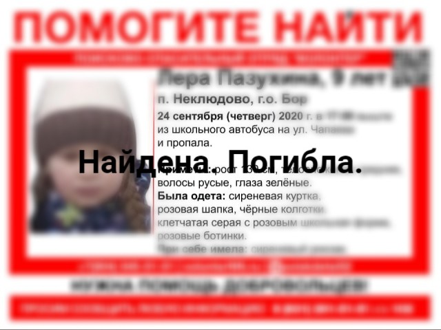 Девятилетняя девочка убита на Бору Нижегородской области (ВИДЕО)