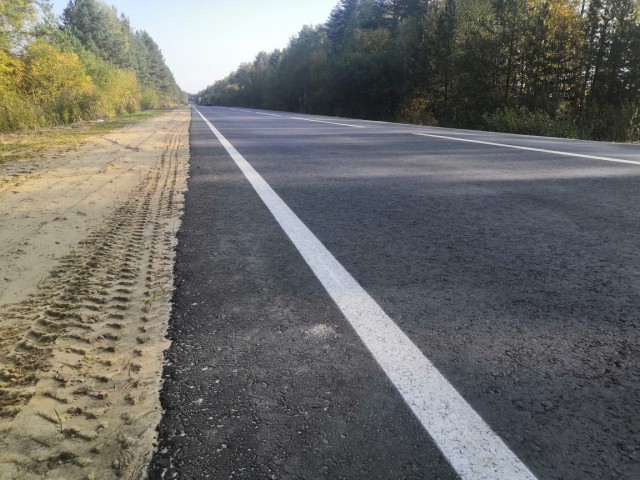 Участок дороги отремонтировали на границе Городецкого и Княгининского районов  в рамках нацпроекта БКАД