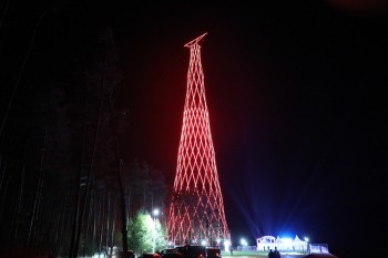 Подсветка заработала на Шуховской башне в Нижегородской области