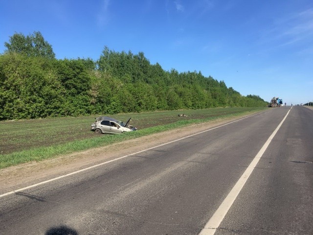 Грузовик протаранил Renault Logan в Сеченовском районе Нижегородской области, два человека погибли и двое ранены