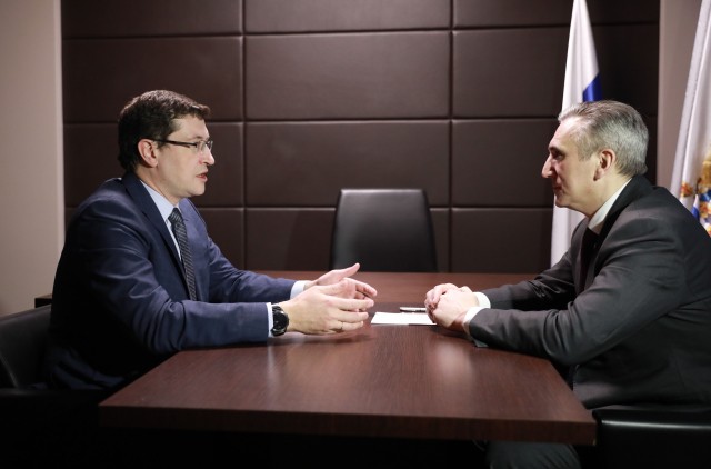 Глеб Никитин провел рабочую встречу с губернатором Тюменской области Александром Моором