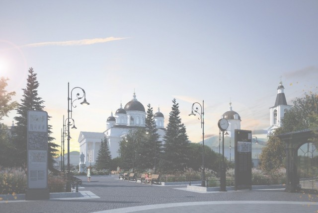 Соборную площадь в Арзамасе Нижегородской области реконструируют в 2021 году