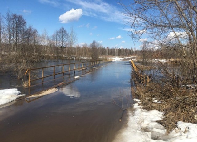 Десятый мост в Нижегородской области затоплен в результате паводка