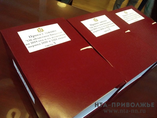 Депутаты поддержали основные направления бюджетной и налоговой политики Нижегородской области на 2020 год