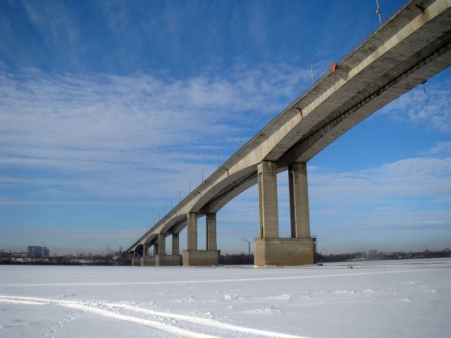 Движение ограничено на Мызинском мосту в Нижнем Новгороде