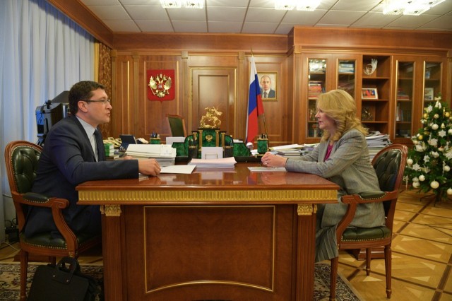 Глеб Никитин и Татьяна Голикова обсудили ситуацию с вакцинацией от COVID-19 в Нижегородской области