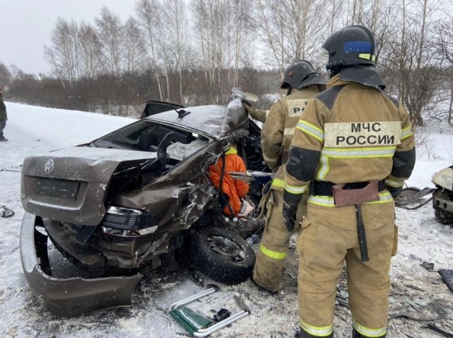 Два человека погибли при столкновении грузовика и двух легковушек на М-7 в Нижегородской области