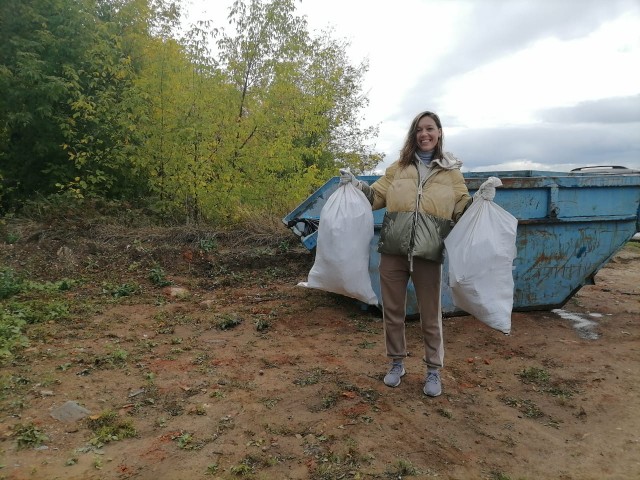 Набережную Оки в Нижнем Новгороде очистили от мусора