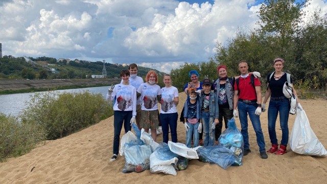 Мотосубботник провели в Нижнем Новгороде в Единый день уборки берегов Волги