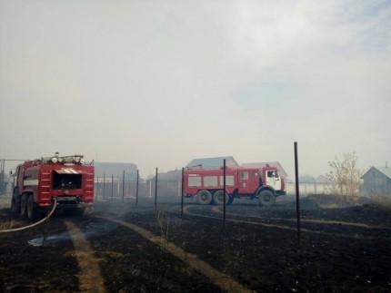 Пожар площадью 6 га потушен в Оренбургской области