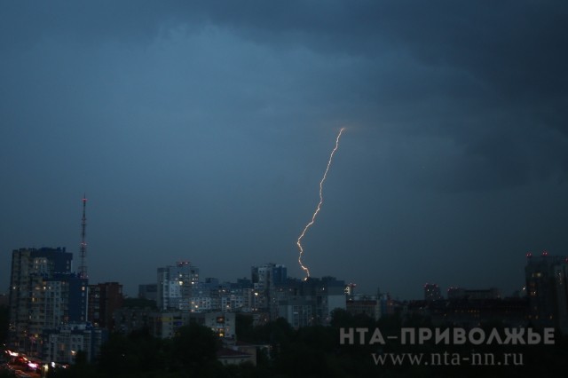Грозы прогнозируются в Нижегородской области 28 августа