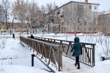 Новые пешеходные мосты установили в Нижнем Новгороде