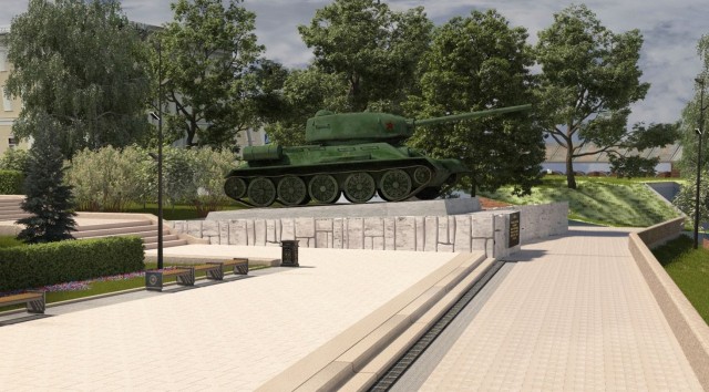 Площадь мемориала "Вечный огонь" начали ремонтировать в Нижегородском кремле