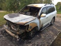 Неизвестные подожгли автомобиль и.о главы Канавинского района Нижнего Новгорода Михаила Шарова в ночь с 19 на 20 сентября