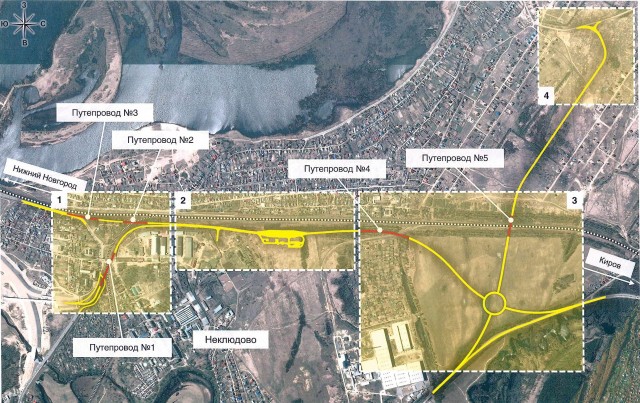 Схема движения автомобилей изменилась с 15 марта в Неклюдове Нижегородской области в связи с началом строительства дороги