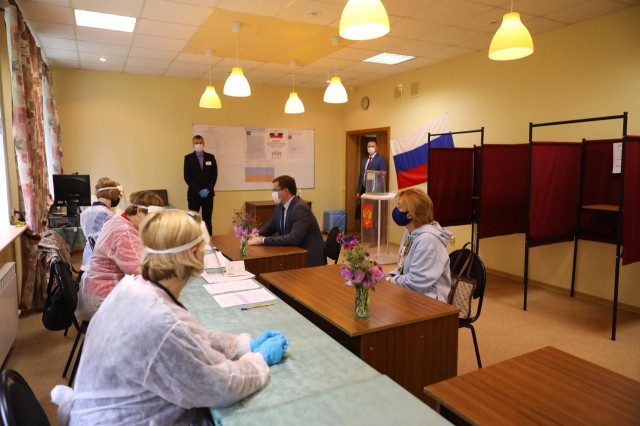 Глеб Никитин проголосовал на выборах депутатов Думы Нижнего Новгорода
