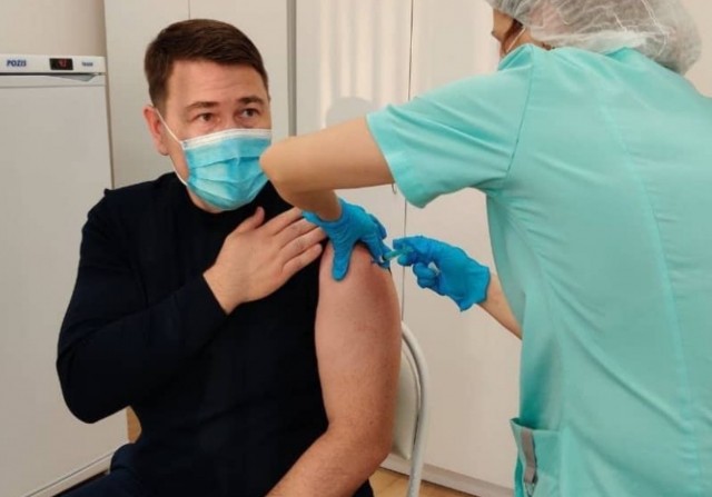 Глава Московского района Чебоксар Сергей Ильин прошёл вакцинацию