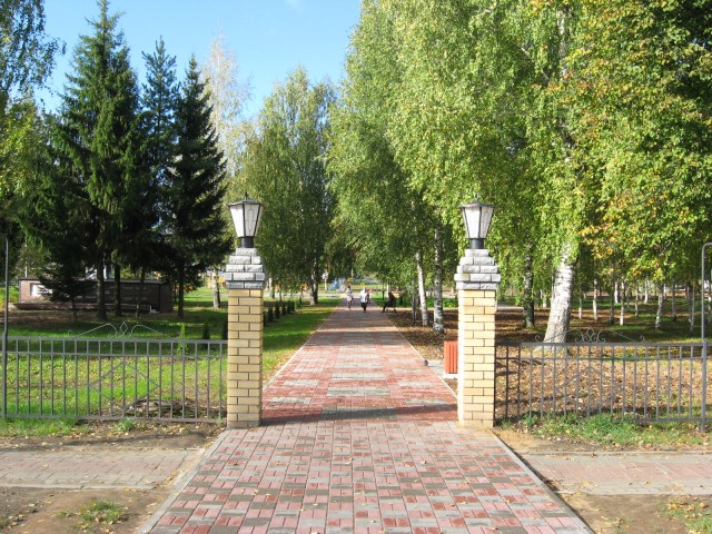 Центральный парк благоустроили в Тонкине Нижегородской области