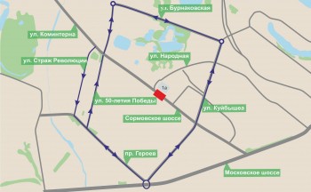 Участок Сормовского шоссе в Нижнем Новгороде временно перекроют